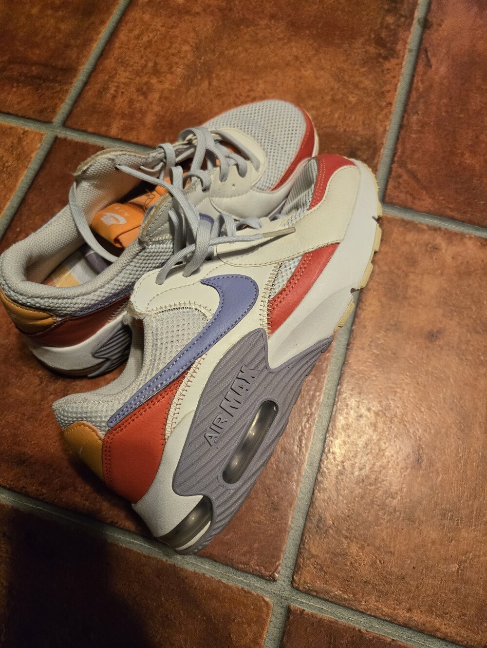 Nike Women Multi-Color Air Max Sneakers - Gray, Red, Purple, Yellow